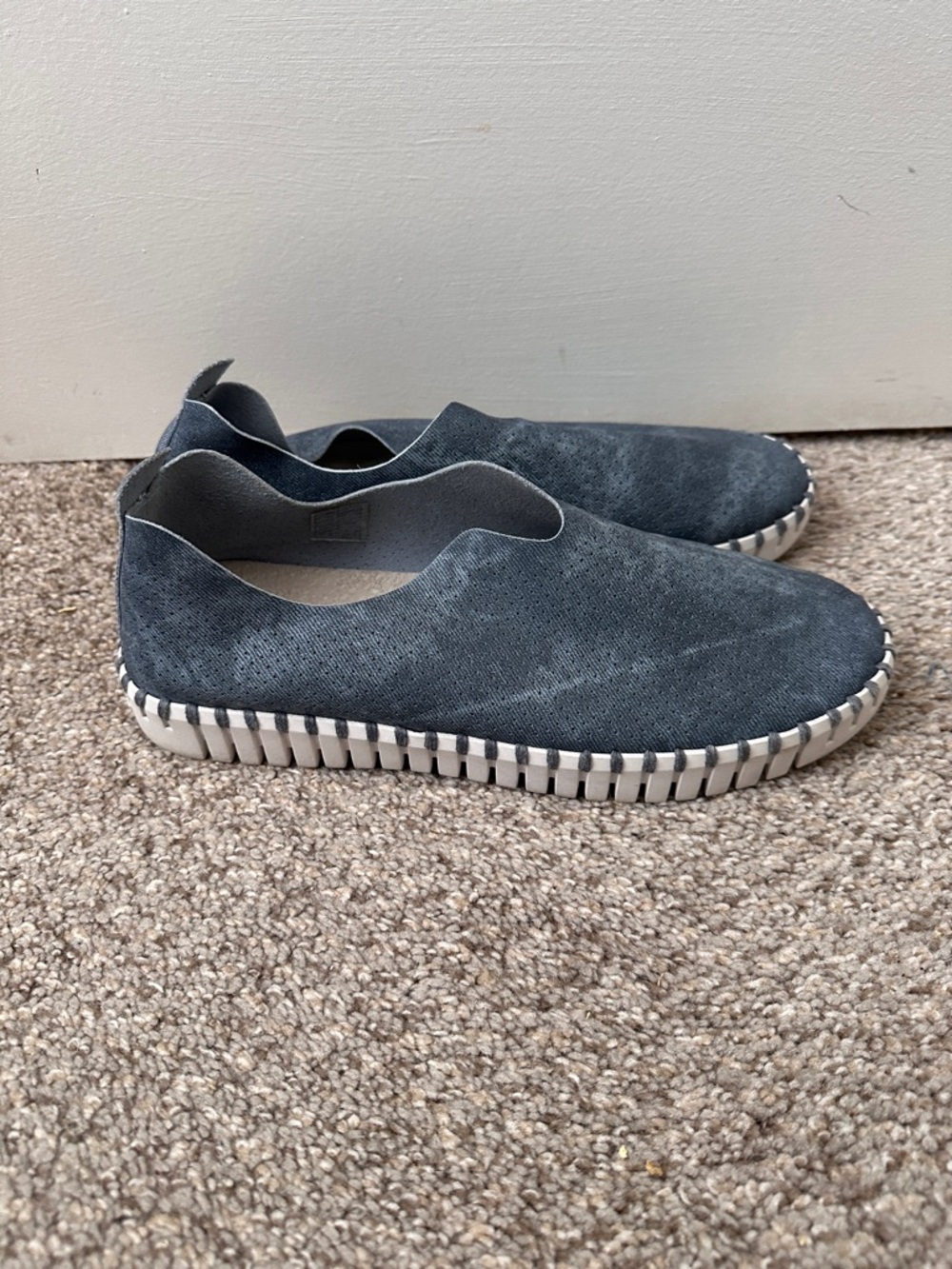 Ilse Jacobsen Tulip 139 Blue Denim Look Slip-on Shoes Women's Size 8.5-9 Boho - Picture 2 of 16